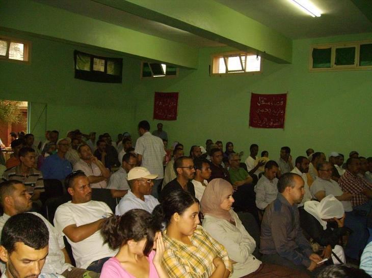 مهرجان خطابي لأحزاب تحالف اليسار الديمقراطي بابن جرير