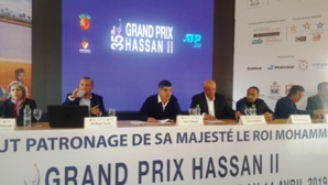 ندوة صحفية بمقر النادي الملكي للتنس بمدينة مراكش بمناسبة الدورة 35 لجائزة الحسن الثاني للتنس.‎