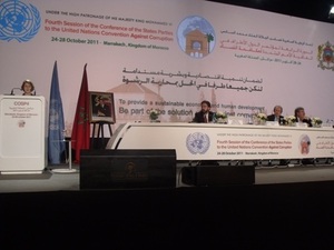 تأثير الفساد على التنمية وكيفية مكافحة الدول للفساد تحت الأضواء في مؤتمر الأمم المتحدة لمكافحة الفساد المنعقد بالمغرب