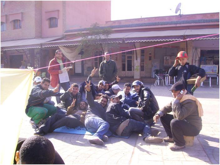 اعتصام  المعطلين بمدينة ابن جرير مستمر اعتصام  المعطلين بمدينة ابن جرير مستمر