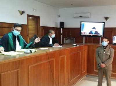 انطلاق اول جلسة محاكمة عن بعد بالمحكمة الابتدائية بابن جرير