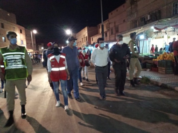 عامل إقليم الرحامنة والسلطات ا لمحلية والأمنية وفعاليات مدنية في حملة تحسيسية بابن جريرضد كورونا عامل إقليم الرحامنة والسلطات ا لمحلية والأمنية وفعاليات مدنية في حملة تحسيسية بابن جريرضد كورونا