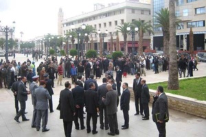 استنفار أمني واحتجاجات صاخبة ترافق زيارة وزير العدل لمدينة وجدة استنفار أمني واحتجاجات صاخبة ترافق زيارة وزير العدل لمدينة وجدة
