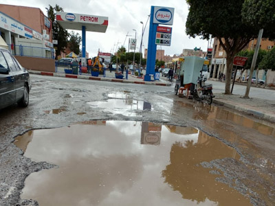 التساقطات المطرية تعري هشاشة البنية التحتية بابن جرير التساقطات المطرية تعري هشاشة البنية التحتية بابن جرير