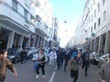 اعتقالات وحصار الأطر المعطلة في شوارع الرباط اعتقالات وحصار الأطر المعطلة في شوارع الرباط