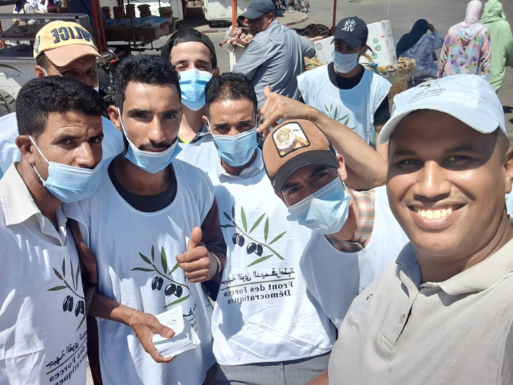 شباب جبهة القوى الديمقراطية بابن جرير.....يناضلون من أجل "الكرامة اولا " يوم 8 شتنبر