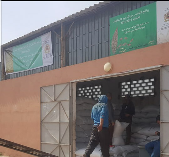 انطلاق عملية توزيع الشعير المدعم لانقاد الماشية بإقليم الرحامنة انطلاق عملية توزيع الشعير المدعم لانقاد الماشية بإقليم الرحامنة