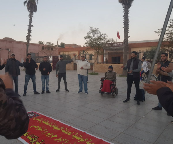 ابن جرير....وقفة احتجاجية لمناضلي الجمعية الوطنية لحملة الشهادات المعطلين بالمغرب فرع ابن جرير والنواحي   ابن جرير....وقفة احتجاجية لمناضلي الجمعية الوطنية لحملة الشهادات المعطلين بالمغرب فرع ابن جرير والنواحي