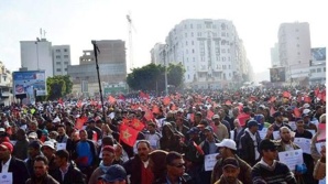 بـــلاغ حول المسيرة العمالية بالدار البيضاء بـــلاغ حول المسيرة العمالية بالدار البيضاء