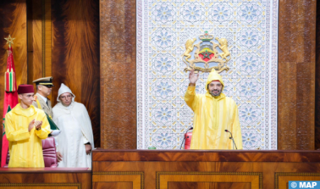 جلالة الملك يوجه خطابا ساميا بمناسبة افتتاح الدورة الأولى من السنة التشريعية الثانية من الولاية التشريعية الحادية عشرة جلالة الملك يوجه خطابا ساميا بمناسبة افتتاح الدورة الأولى من السنة التشريعية الثانية من الولاية التشريعية الحادية عشرة