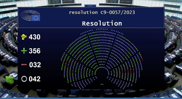البرلمان الأوروبي يصوت بالأغلبية على قرار يدين تضييق السلطات المغربية على الصحافيين ويحثها على احترام حرية التعبير البرلمان الأوروبي يصوت بالأغلبية على قرار يدين تضييق السلطات المغربية على الصحافيين ويحثها على احترام حرية التعبير