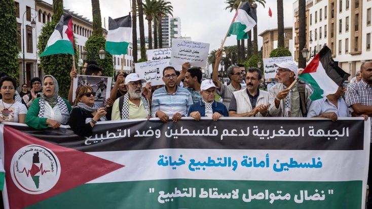 مناهضو التطبيع يحتجون بالمعرض الدولي للفلاحة رفضا لمشاركة إسرائيل ويحذرون من مخاطر التطبيع الفلاحي