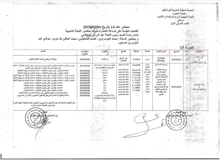 فريق الرجاء الرياضي لابن جرير بعد بدايته القوية يصطدم بالعراقيل في مسيرته الموفقة