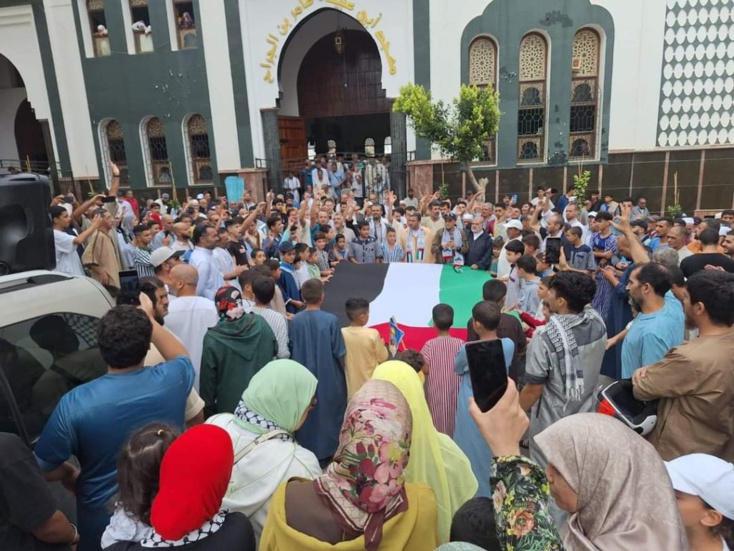 احتجاجات حاشدة بعد صلاة الجمعة في العديد من المدن المغربية دعما للمقاومة وتنديدا بالجرائم الصهيونية والتطبيع