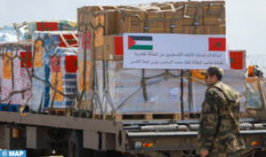 العملية الإنسانية التي أطلقها المغرب، تنفيذا للتعليمات السامية لجلالة الملك، رسمت البسمة على وجوه الفلسطينيين (الهلال الأحمر الفلسطيني)