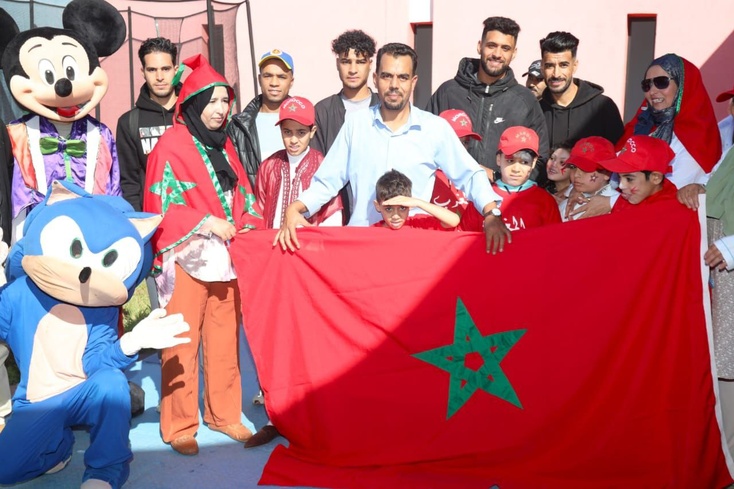 الاتحاد الرياضي لشباب الرحامنة لكرة القدم يدخل البهجة والسرور على قلوب أطفال التوحد بابن جرير الاتحاد الرياضي لشباب الرحامنة لكرة القدم يدخل البهجة والسرور على قلوب أطفال التوحد بابن جرير