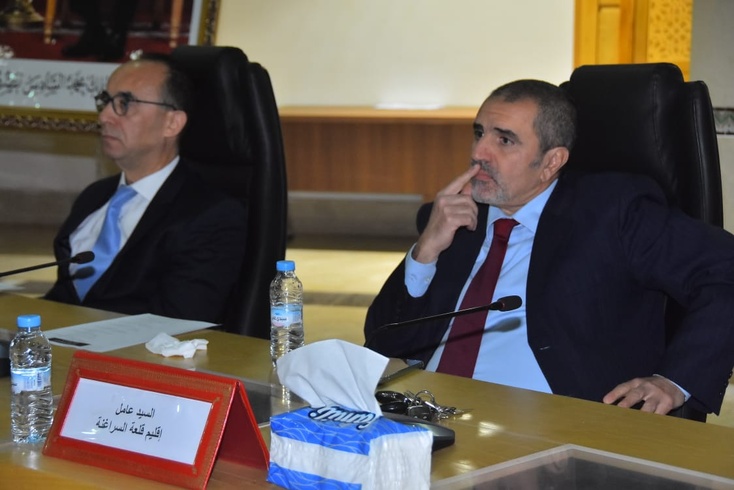 تحت شعار: الجهوية المتقدمة بين تحديات اليوم والغد تراس عامل اقليم قلعة السراغنة اجتماعا موسعا للمناظرة الوطنية الجهوية المتقدمة والذي انعقد عن بعد بمدينة طنجة تحت شعار: الجهوية المتقدمة بين تحديات اليوم والغد تراس عامل اقليم قلعة السراغنة اجتماعا موسعا للمناظرة الوطنية الجهوية المتقدمة والذي انعقد عن بعد بمدينة طنجة