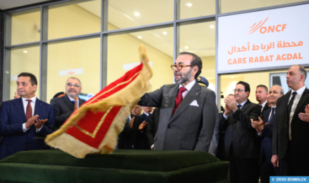 جلالة الملك يُعطي بالرباط انطلاقة أشغال إنجاز الخط السككي فائق السرعة LGV الرابط بين القنيطرة ومراكش جلالة الملك يُعطي بالرباط انطلاقة أشغال إنجاز الخط السككي فائق السرعة LGV الرابط بين القنيطرة ومراكش