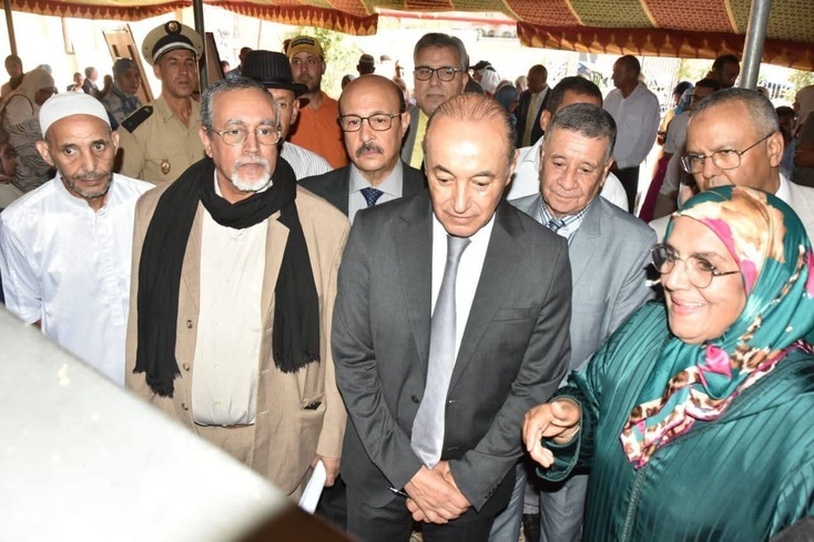 بمناسبة اليوم العالمي للتعاونية عامل إقليم قلعة السراغنة السيد سمير اليزيدي يزور تعاونتين نسائيتين