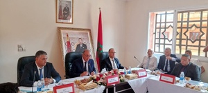  سمير اليزيدي عامل إقليم قلعة السراغنة يترأس اشغال جلسة عمل مع المجلس الجماعي لتاملالت