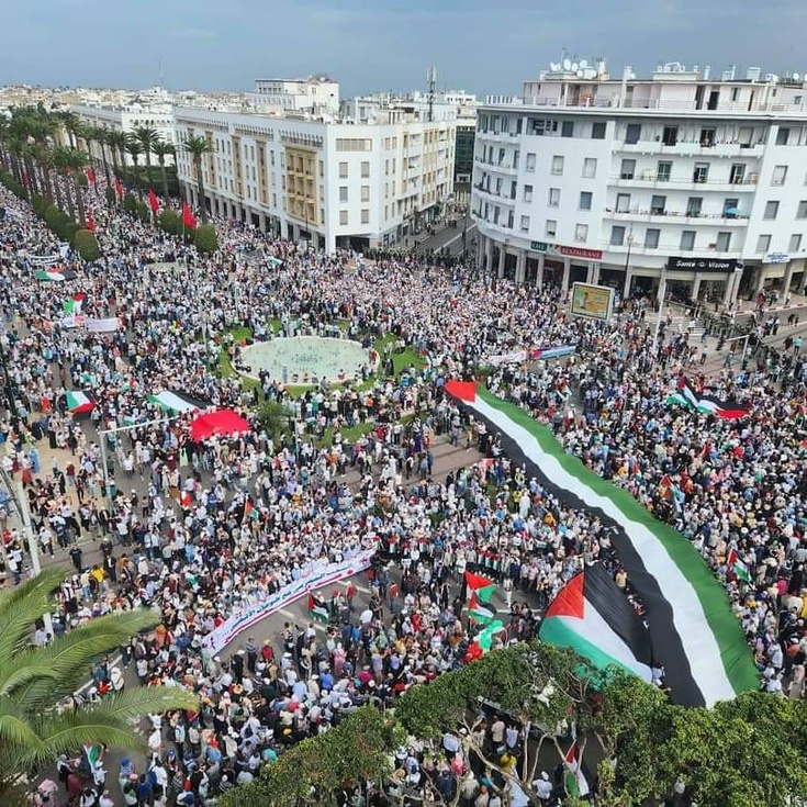 “جبهة دعم فلسطين” تحشد لمسيرة 5 أكتوبر بالرباط وتجدد المطالبة بسراح مناهضي التطبيع