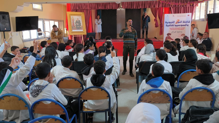 الفقيه بن صالح: قافلة النون التربوية والسوسيوثقافية: رسالة فنية لتكريس مدرسة آمنة الفقيه بن صالح: قافلة النون التربوية والسوسيوثقافية: رسالة فنية لتكريس مدرسة آمنة