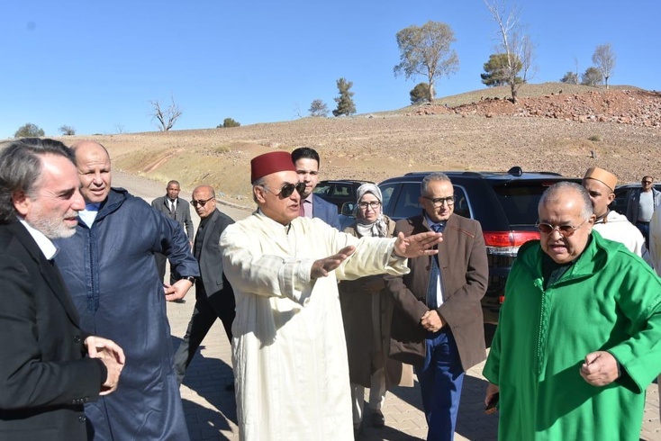 عامل إقليم قلعة السراغنة السيد سمير اليزيدي يقوم بزيارة ميدانية للجماعة الترابية سيدي رحال