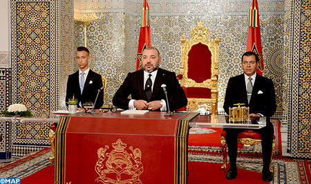 جلالة الملك يوجه خطابا ساميا إلى الأمة بمناسبة حلول الذكرى 18 لتربع جلالته على عرش أسلافه المنعمين