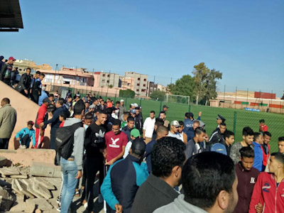 الامن حاضر بالملعب البلدي بابن جرير ..."واحنا مافخبارناش "... الامن حاضر بالملعب البلدي بابن جرير ..."واحنا مافخبارناش "...