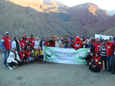 جمعية بصمة الخير بالرحامنة تنظم قافلة تضامنية-إنسانية مع ساكنة جماعة أيت امديس إقليم أزيلال.