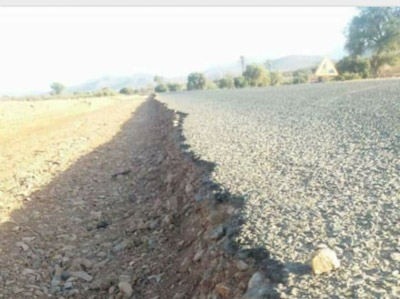 استياء عميق وسط ساكنة قيادة املو نتكرفا بسيدي افني من وضع الطريق الإقليمية رقم 1903