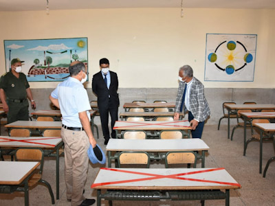 عامل إقليم الرحامنة في زيارة تفقدية للمراكز التي ستحتضن امتحانات الباكالوريا بالإقليم