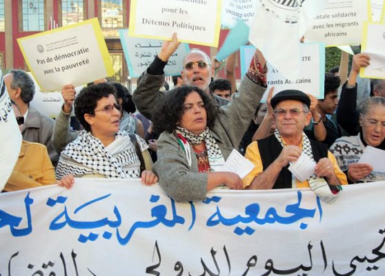 الجمعية المغربية لحقوق الإنسان تسجل تزايد الاحتجاجات في المغرب وتستنكر استمرار الاعتقالات بسبب الرأي