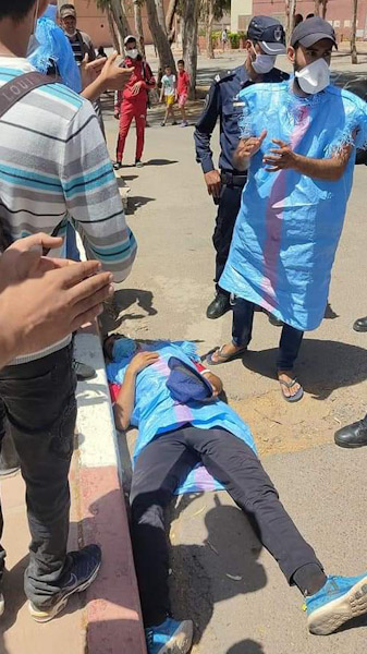 معركة نضالية للمعطلين بابن جرير تحت شعار "لا تنازل لا استسلام ثرواتنا كفيلة بتشغيلنا "