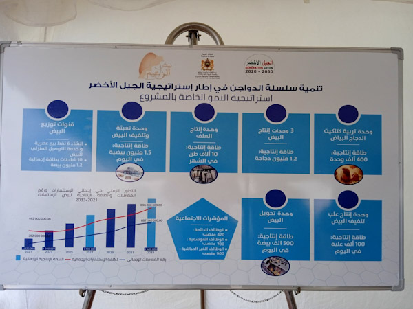   من أجل تطوير القطاع، وحدة جديدة لإنتاج وتلفيف بيض الاستهلاك بإقليم الرحامنة 
