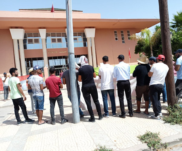 الجمعية الوطنية لحملة الشهادات المعطلين بالمغرب فرع ابن جرير والنواحي....بلاغ اعتقال