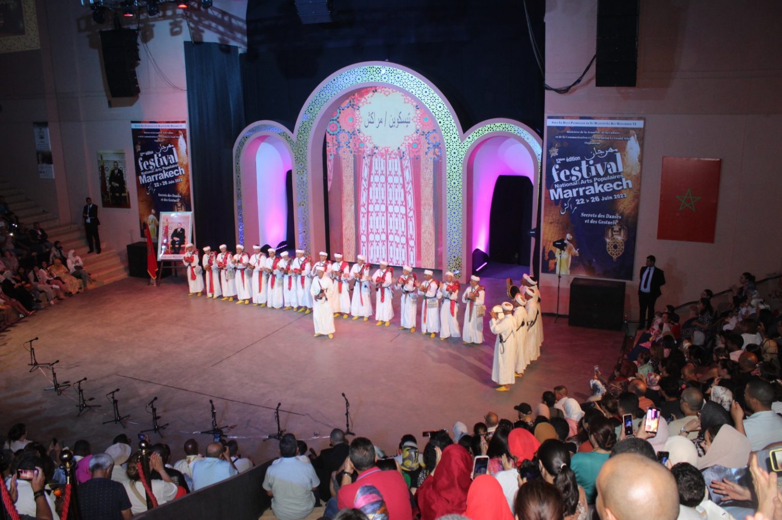 انطلاق فعاليات المهرجان الوطني للفنون الشعبية في دورته 52 بمراكش....