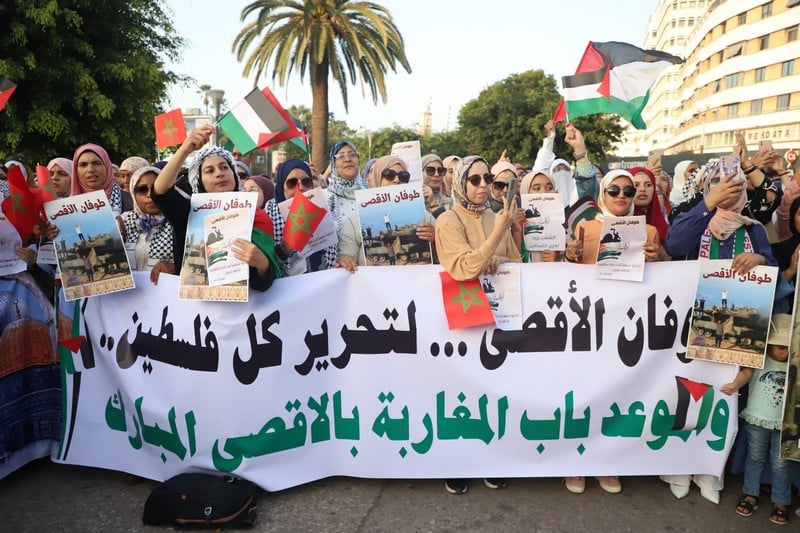 وقفات بمدن مغربية دعما للشعب الفلسطيني وعملية "طوفان الأقصى"