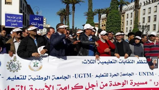 النقابات التعليمية المُوقعة على محضر النظام الأساسي تنقلبُ على بنموسى