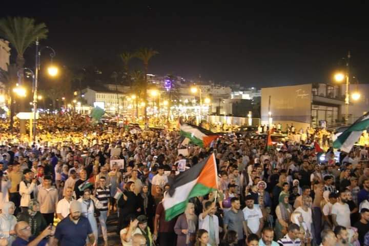 احتجاجات تجتاح المدن المغربية في يوم التضامن مع غزة.. وتنديد واسع باغتيال هنية وبالصمت الرسمي