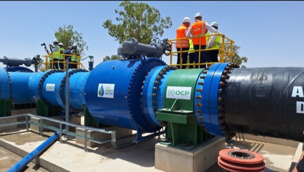 المكتب الشريف للفوسفاط (OCP) يطلق أنبوب نقل المياه المحلاة بين مدينتي الجرف الأصفر وخريبكة المكتب الشريف للفوسفاط (OCP) يطلق أنبوب نقل المياه المحلاة بين مدينتي الجرف الأصفر وخريبكة