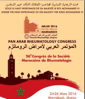 المؤتمر العربي والمؤتمر الوطني السادس لأمراض الروماتيزم بمراكش.
