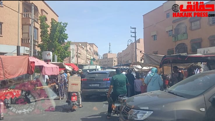 احتلال الملك العمومي لايزال يجتاح مدينة ابن جرير بشكل لافت للنظر...!