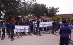 المجازون المعطلون في وقفة احتجاجية أمام باشوية سيدي بوعثمان