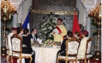 نص الخطاب الذي ألقاه جلالة الملك خلال مأدبة العشاء التي أقامها جلالته على شرف الرئيس الفرنسي