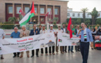 حقوقيون مغاربة يحتجون أمام البرلمان تضامنا مع سكان القدس