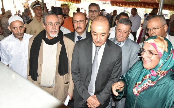 بمناسبة اليوم العالمي للتعاونية عامل إقليم قلعة السراغنة السيد سمير اليزيدي يزور تعاونتين نسائيتين