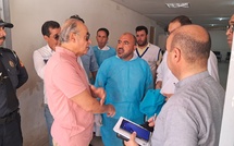 سمير اليزيدي عامل إقليم قلعة السراغنة يحل  بالمستشفى الإقليمي السلامة  بخصوص حادتة السير بسيدي ادريس بسور العز والتي خلفت سبعة ضحايا في عين المكان و سبعة جرحى حالاتهم متفاوتة الخطورة